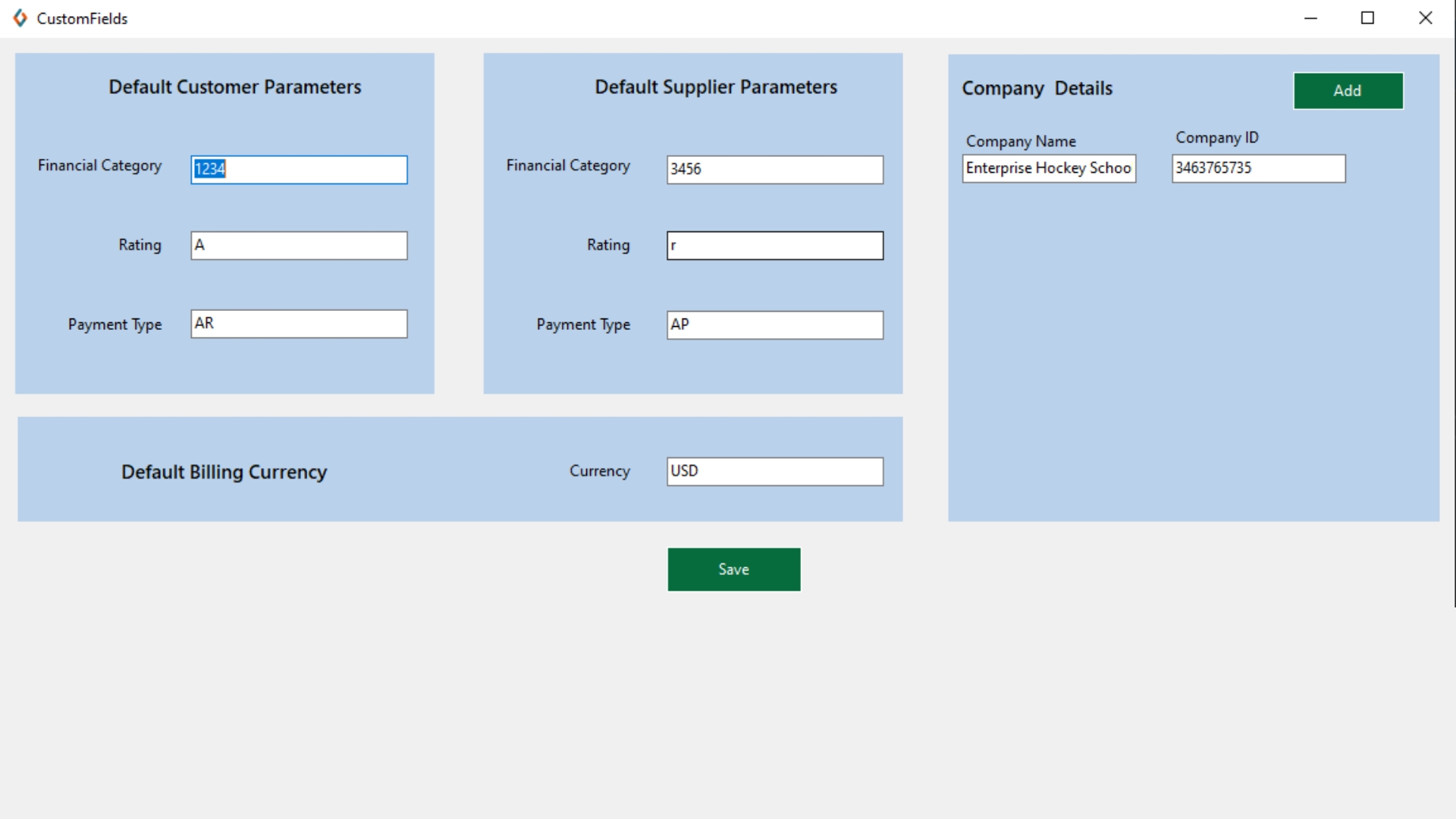 Configure Custom Fields