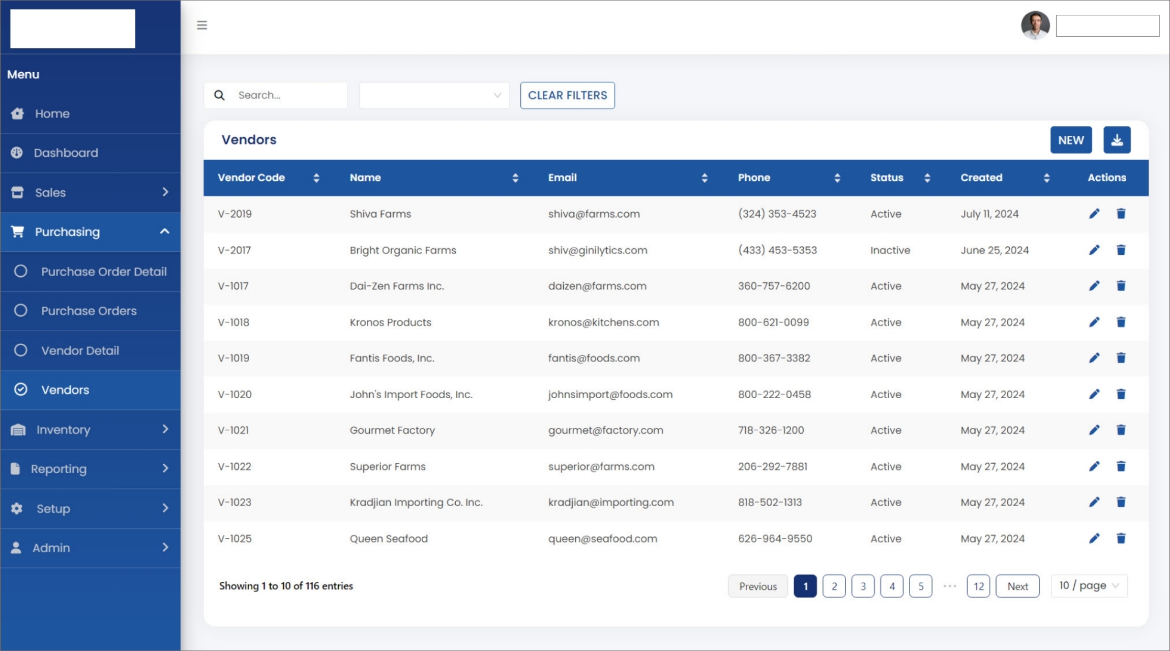 vendors-list