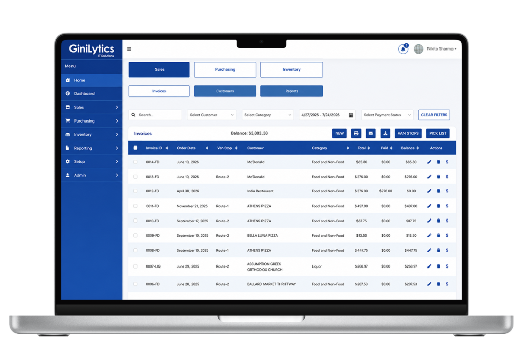 B2B ERP Dashboard