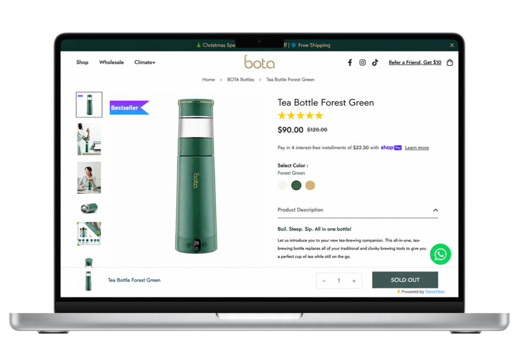 Customized Shopify Site 3