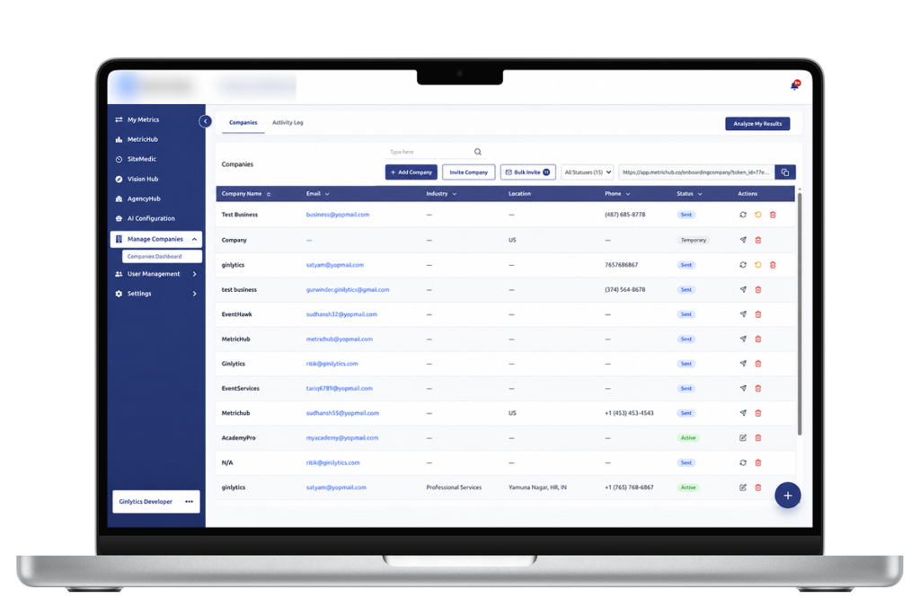 MerticHub Project Details